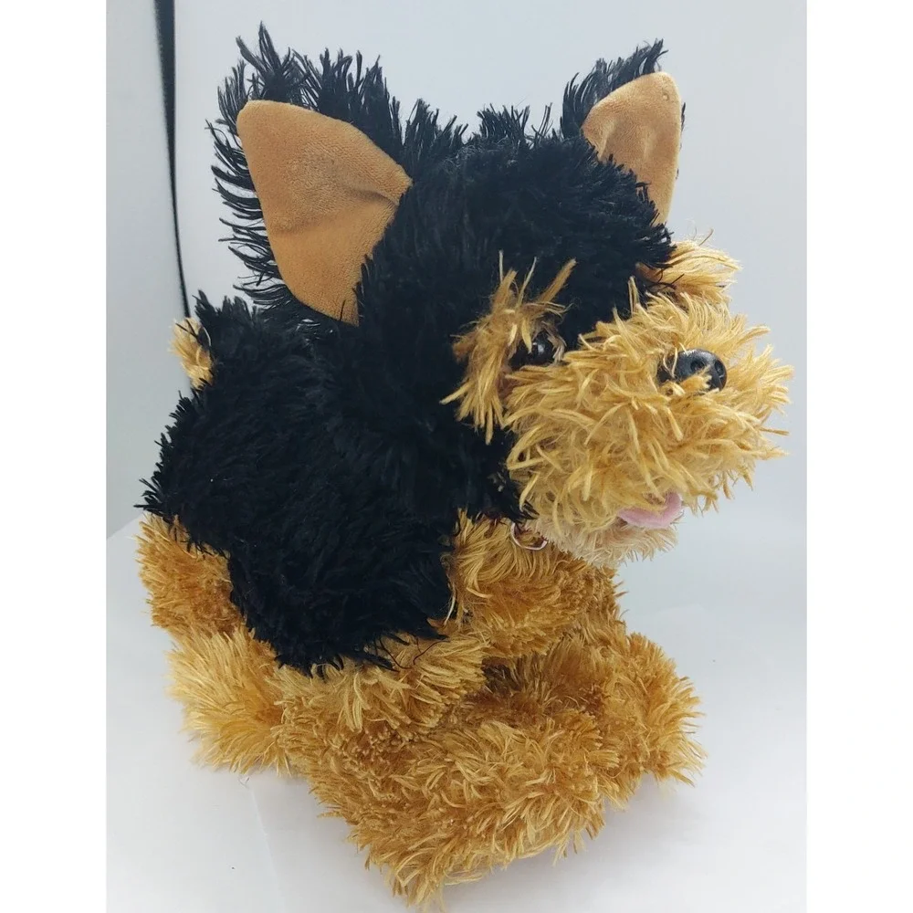 Build A Bear Promise Pets Yorkshire Terrier Yorkie Black & Gold Plush Toy
